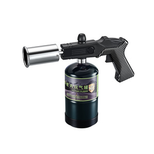 Torche au propane puissante à gros calibre, torche à gaz à poignée pistolet en fibre de carbone de grand diamètre pour barbecue, charbon de bois et soudure - Product Image 5