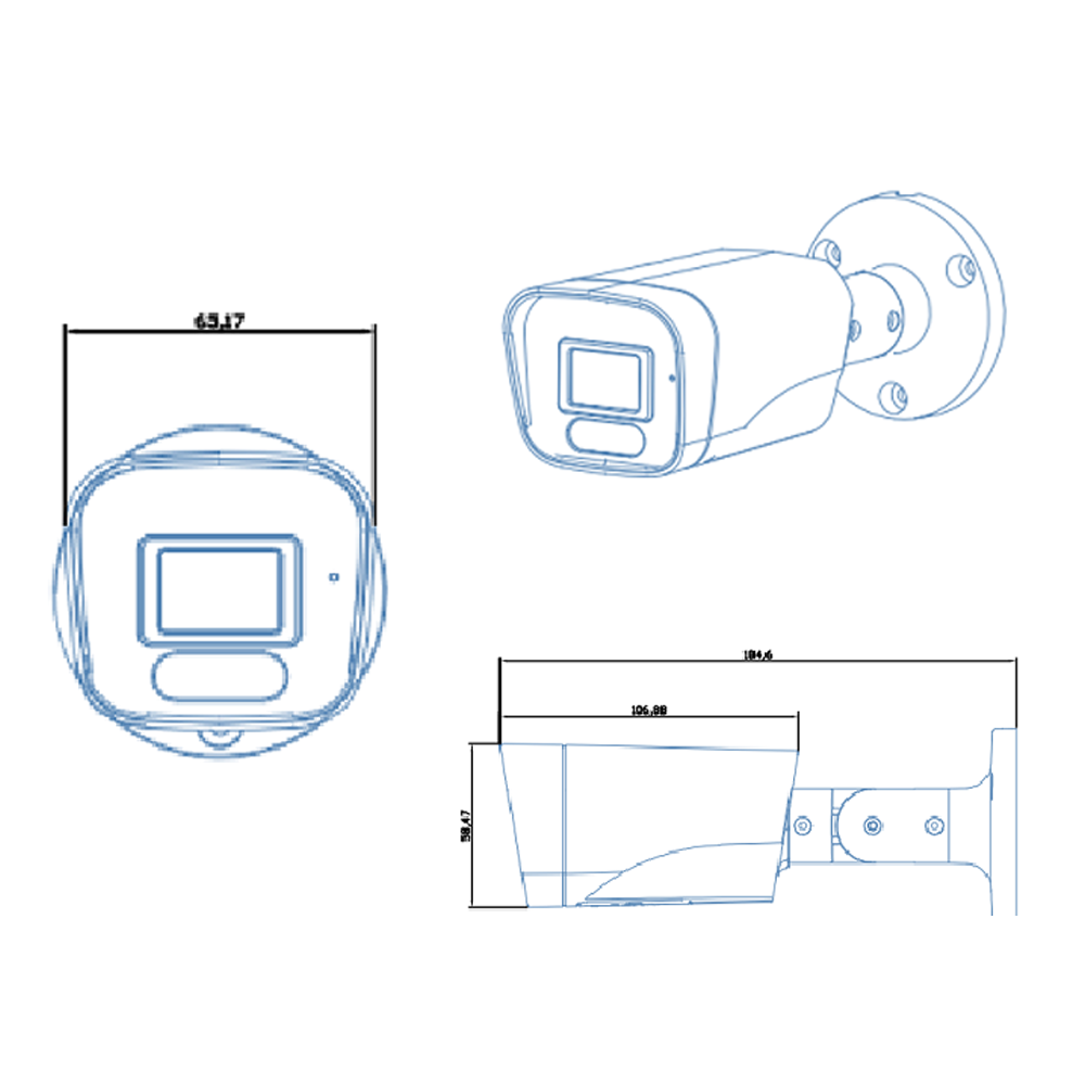 2mp Resolution Cheap Price Hot Sale Motion Detection Full Color Outdoor Indoor Cctv Bullet Camera · image 4