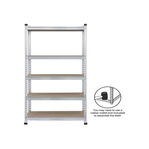 Étagère de rangement légère à 5 couches de <span class=keywords><strong>style</strong></span> américain étagère à <span class=keywords><strong>angle</strong></span> fendu en acier étagère en fer entrepôt de stockage étagère à rivet sans bouchon - Product Image 5