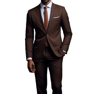 Completo da <span class=keywords><strong>Uomo</strong></span> a Due Pezzi con Stampa Digitale a Due Bottoni per Commercio Estero Transfrontaliero - Giacca e Pantaloni Personalizzabili - Product Image 1