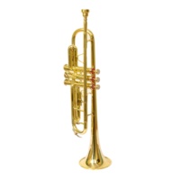 Brass Trumpet Polish BB Pitch U Shape Elbow Finish Bugle Musical Instrument