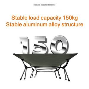 Lit de camping en plein air à cadre stable et durable pliable en métal moderne pour les voyages, les aventures et la randonnée. - Product Image 3