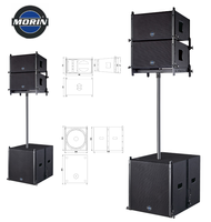 Sistema de Sonido Line Array Activo MORIN TW-10 PA de 10 Pulgadas