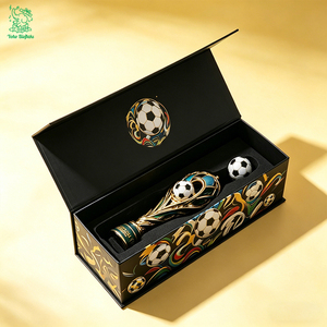 Caja Magnética Plegable Personalizada, Caja de Regalo VIP, Caja de Empaque de Lujo para Medallas de Fútbol con Temática de la Copa Mundial - Product Image 2