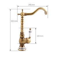 Robinet de lavabo de luxe en laiton massif, design contemporain, monocommande chaud/froid, haut de gamme, vente en gros