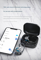 Kit d'écouteurs sans fil Bluetooth 5.2 HiFi Audio à faible latence avec adaptateur à crochet d'oreille et étui de charge 0.75 0.78 Pin
