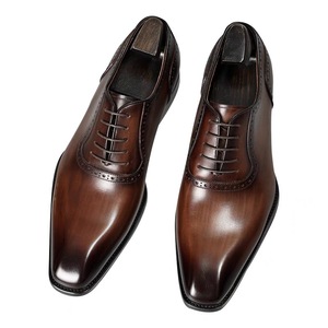 Los cordones de zapatos de cuero hechos a mano se pueden personalizar para zapatos de cuero de lujo para hombres, zapatos formales de alta calidad para hombres - Product Image 1