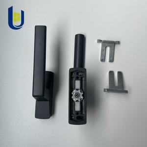 Cửa hợp kim nhôm màu đen và cửa sổ khóa xử lý, khả năng tương thích cao, nghệ thuật trang trí màu sắc đa dạng thiết kế tàng hình - Product Image 2