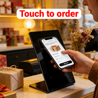 Supports d'affichage NFC en PVC personnalisés 13,56 MHz pour avis, réseaux sociaux, menus et codes QR pour la commande de plats