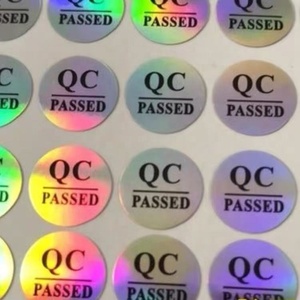 Etiqueta adhesiva troquelada de vinilo de PVC impermeable, pegatinas holográficas con logotipo personalizado para holograma de gorra de béisbol - Product Image 6