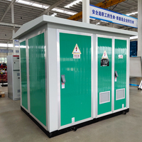 Poste de transformations compact préfabriqué 15 kV pour ferme solaire, solution PV complète avec onduleur, poste de transformations préfabriqué 33 kV 50 MW