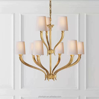 Lustre en cristal moderne de luxe, style américain, personnalisable, éclairage intérieur, éclairage de villa de luxe