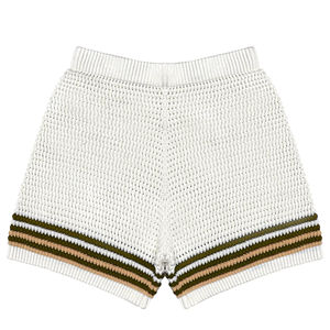 Custom Men's Jacquard Cotton Knitted Shorts Winter ODM Fashion <b>Basketball</b> Pants with Hollow Sweater Casual Style - Product Image 2