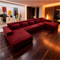 Komprimiertes 2-in-1 Modulares Dreisitzer-Sofa-Set, Quadratisch, Schaumstoffgefüllt, Hochwertig, Modernes Design, Günstig ab Lager