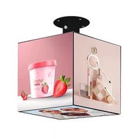 Pantalla LED Giratoria de 360 Grados con Diseño de Cubo Mágico de Rubik P2.5 para Letreros Publicitarios en Centros Comerciales