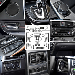 สำหรับ BMW ซีรีส์ 3 F30 ปี 2013-2019 ชุดแต่งคอนโซลหน้ารถยนต์ลายคาร์บอนไฟเบอร์เรซิ่น สีดำคาร์บอน คุณภาพระดับมืออาชีพ สำหรับตกแต่งภายในรถยนต์ - Product Image 3