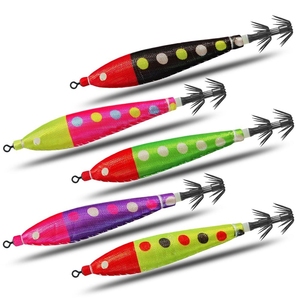 Nuevo 5 uds 4,0 #105mm 5,3G rollo de tela de calamar luminoso completo plástico <span class=keywords><strong>EGI</strong></span> Jig señuelo cebo cohete calamar especialización para especies de lubina - Product Image 3