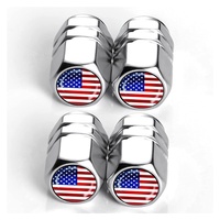 Capuchons de valve de pneu en aluminium transfrontaliers à fixation par torsion, ajustement universel, accessoires automobiles