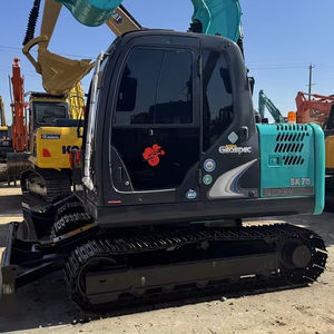 Kobelco SK75 7.5 tonnes Mini pelle Kobelco d'occasion Machine à bas prix avec moteur, boîte de vitesses, pompe à engrenages PLC - Product Image 1