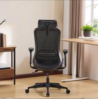 Chaise de bureau de direction ergonomique pivotante en maille intégrale moderne à dossier haut de luxe