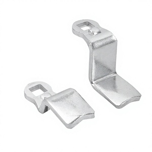 K0523 Lengüeta con tope, desplazada hacia arriba L=45, A a H 18,5=16,5, Acero galvanizado - Product Image 1