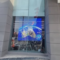 Écran d'affichage à LED en verre de liaison Super Slim Flexible transparent pour les vitrines et les panneaux de verre d'affichage à LED