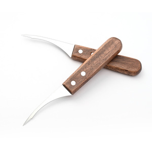 Éplucheur de crevettes Yangjiang en acier inoxydable avec manche en bois, outil de cuisine 3 en 1 pour nettoyer et ouvrir les crevettes - Product Image 4