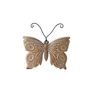 Decoración de mariposa tallada en madera maciza, adorno artesanal de madera hecho a mano para accesorios de escritorio de Navidad, respetuoso con el medio ambiente, A3178 - Product Image 5