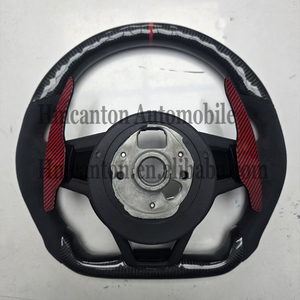 Volant de direction en fibre de carbone et Alcantara le plus populaire pour Audi B9 B8 C8 A4 A6 A7 R8 TT RS A8 Q7 - Product Image 6