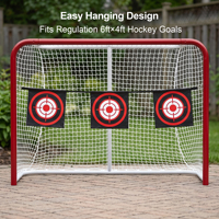 Cible de tir de hockey suspendue avec sangle, logo personnalisé, haute qualité, accessoire d'entraînement de hockey sur glace, vente en gros OEM