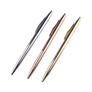 JH Khuyến Mại Slim Kim Loại Twist Bút Bi In Logo Khách Sạn Tùy Chỉnh Bút Kim Loại Mỏng - Product Image 1