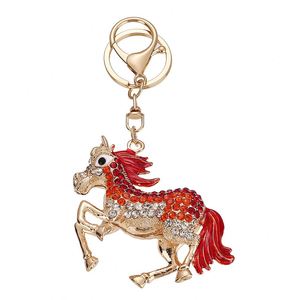 Porte-clés Cheval Créatif de Luxe avec Pendentif Diamant Aquatique, Petit Cadeau, Ornement de Sac Thème Animal pour Voitures - Product Image 5