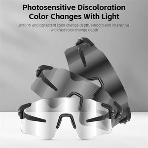 WEST BIKING <span class=keywords><strong>Lunettes</strong></span> de soleil de cyclisme photochromiques pour hommes et femmes - Product Image 4