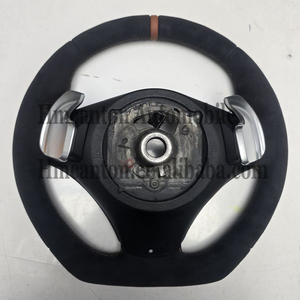 Volant de direction en Alcantara marron avec bande supérieure pour BMW E90 E91 E92 E93 Série 3 - Produits phares - Product Image 5