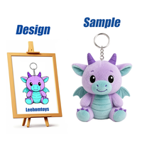Boneka Naga Terbang Kartun Mint Ramah Anak Grosir, Boneka Plush Isi Kapas Super Lembut Berlogo Leehom, Bersertifikat CE