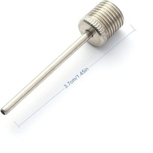 Aguja de acero inoxidable para inflar balones, 3.7cm/1.45in, accesorio duradero de metal para bomba de aire para baloncesto, fútbol, voleibol - Product Image 1