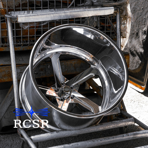 Jantes RCSR personnalisées forgées à profil profond avec grand rebord, 20, 22, 24, 26 pouces, en alliage chromé poli pour Chevrolet <span class=keywords><strong>Oldsmobile</strong></span> - Product Image 4