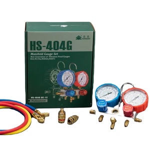 HONGSEN Hochwertiges Dual-Gauge-Verteiler ventil mit Lades ch lauch und Schnell kupplung - Product Image 1