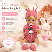 Muñeca Bebé Reborn de 18 Pulgadas con Tono de Piel Realista, Muñeca de Simulación de Recién Nacido, Juguete para Niños