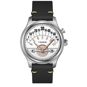 Montre Minimaliste Unique <span class=keywords><strong>et</strong></span> Originale, Design Simple <span class=keywords><strong>et</strong></span> Élégant, Mouvement Boîte à Engrenages, Montre à Heure Irrégulière, Bracelet en Cuir Souple, Montre Boîte à Engrenages - Product Image 1