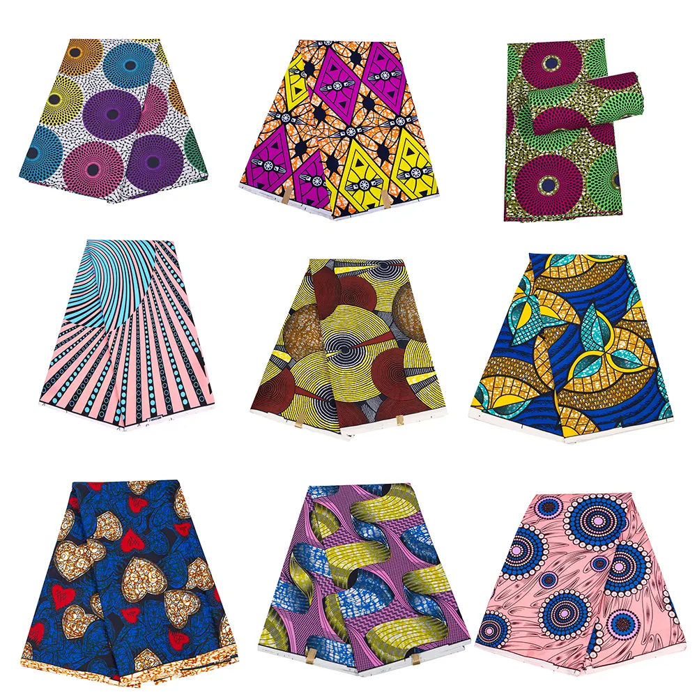 sonderangebot doppelschichtdruck nigeria polyester baumwollstoff ankara afrikanischer wachs stoff für kleid