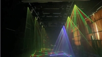Éclairage de scène professionnel 1W,2W,3W RGB pleine couleur tête mobile Animation Laser Led lavage lumière pour Dj Night Club Bar Disco