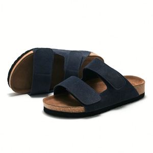 Pantoufles simples à semelle souple pour hommes, sandales de plage rétro à fleurs, antidérapantes, confortables, chaussures décontractées pour hommes - Product Image 4