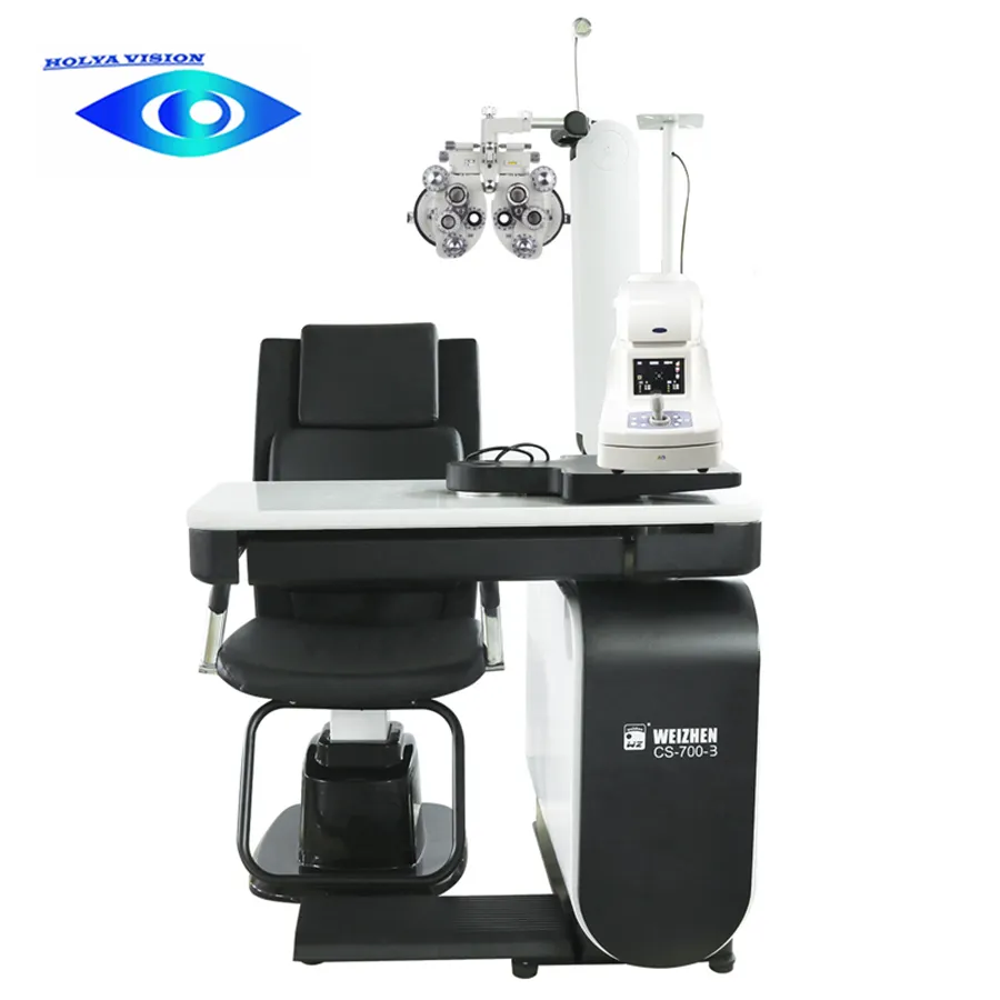 Unidad de silla de rfracción oftalmológica, mesa de optometría, conjunto combinado para nuevas tiendas ópticas, equipos completos CS-700