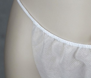 Sujetador y bragas desechables para Sauna, tangas desechables de alta SMS para ropa interior de Spa - Product Image 3