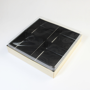 Traiteur pâtisserie Donuts Cake Snack Box avec boeuf Amande Petites boîtes à gâteaux carrées avec fenêtre Container box - Product Image 4