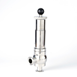 Válvula de Seguridad de Alta Presión, Válvula Sanitaria de Desbordamiento en Acero Inoxidable con Diseño Roscado, Válvula de Alivio de Presión - Product Image 1