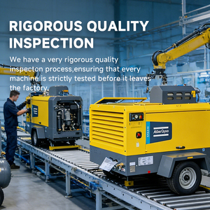 <span class=keywords><strong>Compresseur</strong></span> d'air industriel à vis diesel portable Atlas Copco XAS88 XATS350 XRHS650 d'origine pour travaux de construction - Product Image 5