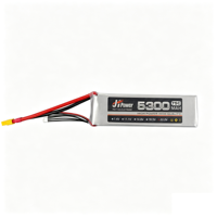 Baterai Lipo 6S 22.2V 5300mAh 75C High Discharge untuk Helikopter RC Kelas 700 Jet EDF 70mm 80mm dan Drone FPV 6S