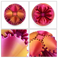 Custom Gear Ball Fidget Toy Creative Interlocking Gears PLA Sensory Fidget Toy Portable Desk Accessory